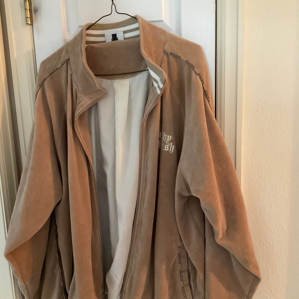 Teddy Fresh Velour Track Jacket in beige / XXL / Barely Worn; Great condition!